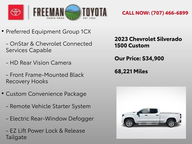2023 Chevrolet Silverado 1500 4WD Crew Cab 157 Custom