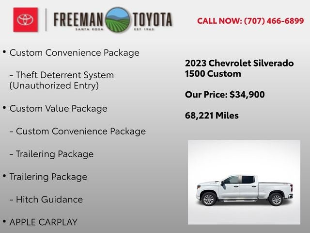 2023 Chevrolet Silverado 1500 4WD Crew Cab 157 Custom