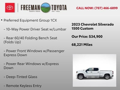 2023 Chevrolet Silverado 1500 4WD Crew Cab 157 Custom