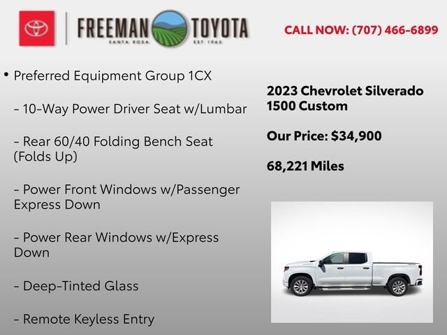 2023 Chevrolet Silverado 1500 4WD Crew Cab 157 Custom