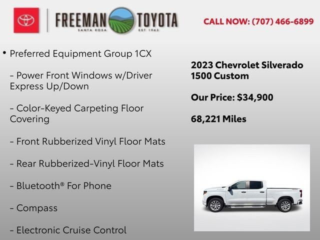 2023 Chevrolet Silverado 1500 4WD Crew Cab 157 Custom