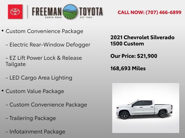 2021 Chevrolet Silverado 1500 4WD Crew Cab 147 Custom