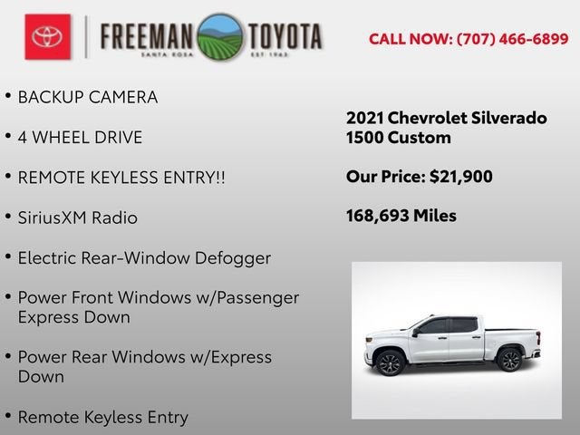 2021 Chevrolet Silverado 1500 4WD Crew Cab 147 Custom
