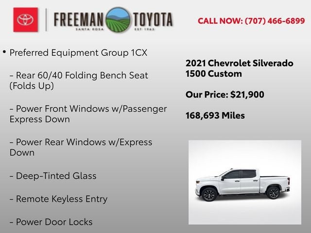 2021 Chevrolet Silverado 1500 4WD Crew Cab 147 Custom