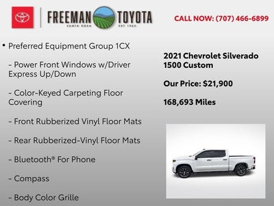 2021 Chevrolet Silverado 1500 4WD Crew Cab 147 Custom