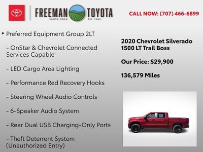 2020 Chevrolet Silverado 1500 4WD Crew Cab 147 LT Trail Boss