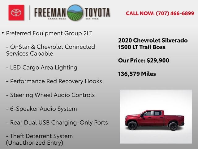 2020 Chevrolet Silverado 1500 4WD Crew Cab 147 LT Trail Boss