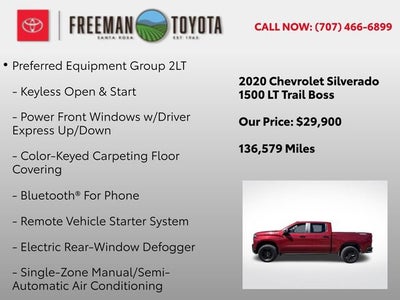2020 Chevrolet Silverado 1500 4WD Crew Cab 147 LT Trail Boss