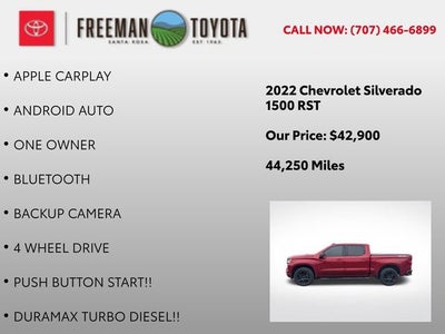 2022 Chevrolet Silverado 1500 4WD Crew Cab 147 RST