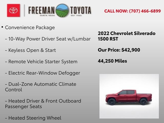 2022 Chevrolet Silverado 1500 4WD Crew Cab 147 RST