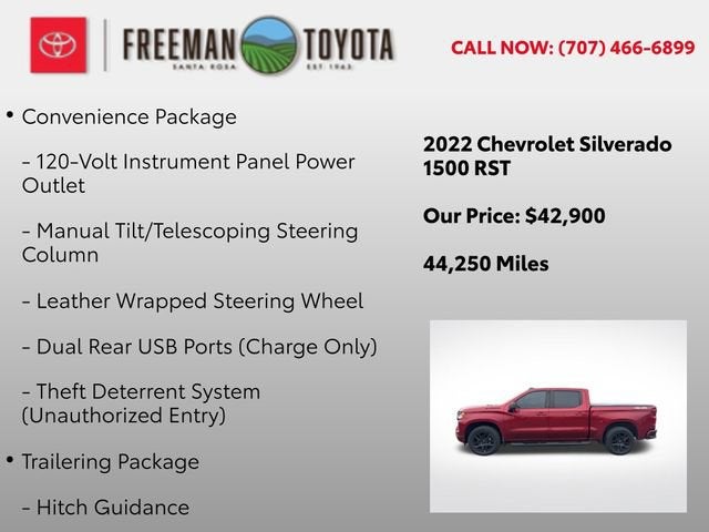 2022 Chevrolet Silverado 1500 4WD Crew Cab 147 RST