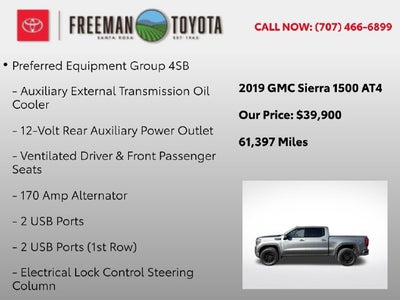 2019 GMC Sierra 1500 4WD Crew Cab 147 AT4