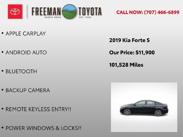 2019 Kia Forte S IVT