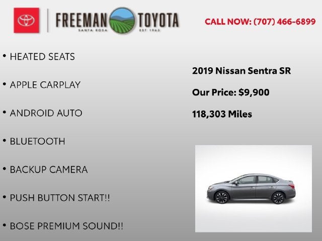 2019 Nissan Sentra SR CVT