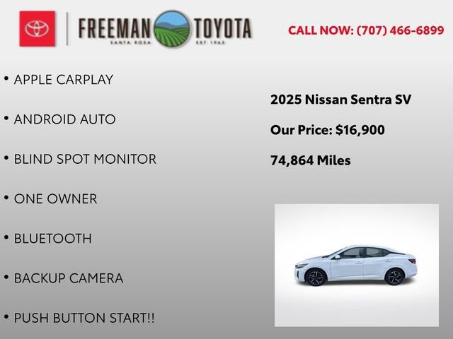 2025 Nissan Sentra SV CVT