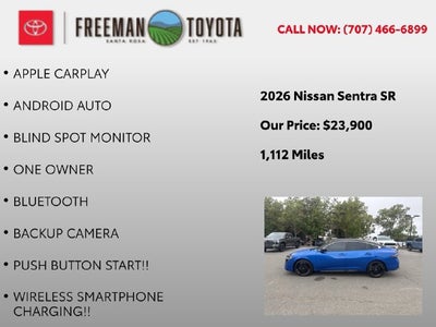 2026 Nissan Sentra SR Sedan *Ltd Avail*