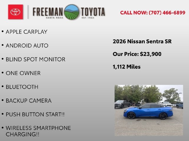 2026 Nissan Sentra SR Sedan *Ltd Avail*