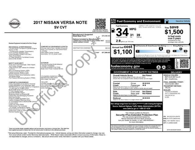 2017 Nissan Versa Note SV CVT