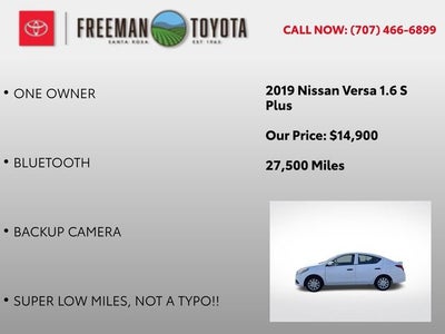 2019 Nissan Versa Sedan S Plus CVT