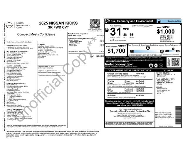 2025 Nissan Kicks SR FWD