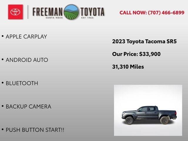 2023 Toyota Tacoma SR5 Double Cab 5' Bed V6 AT