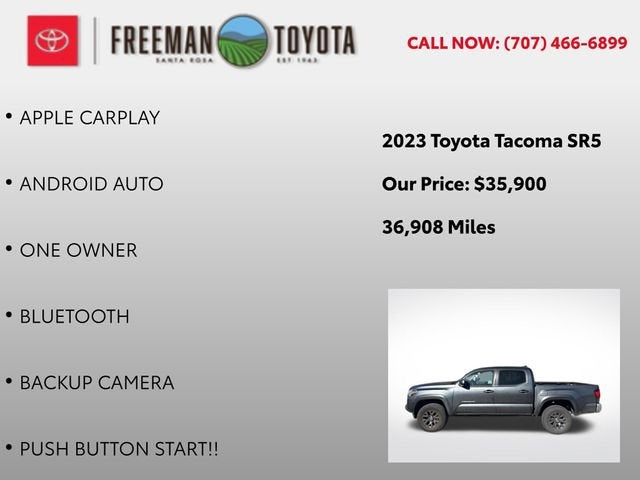 2023 Toyota Tacoma SR5 Double Cab 5' Bed V6 AT