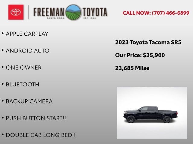 2023 Toyota Tacoma SR5 Double Cab 6' Bed V6 AT