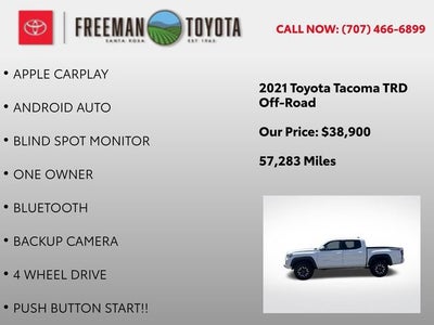2021 Toyota Tacoma TRD Off Road Double Cab 5' Bed V6 AT