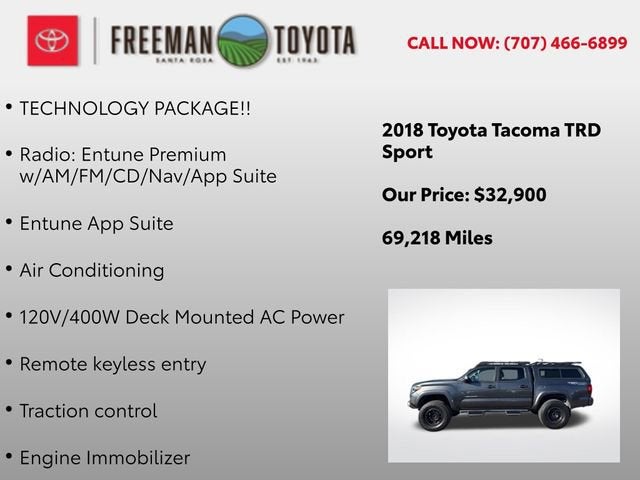 2018 Toyota Tacoma SR Double Cab 5' Bed V6 4x4 AT