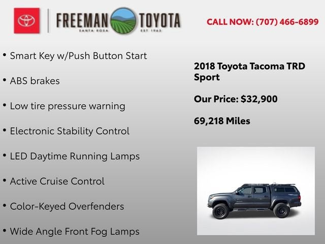 2018 Toyota Tacoma SR Double Cab 5' Bed V6 4x4 AT