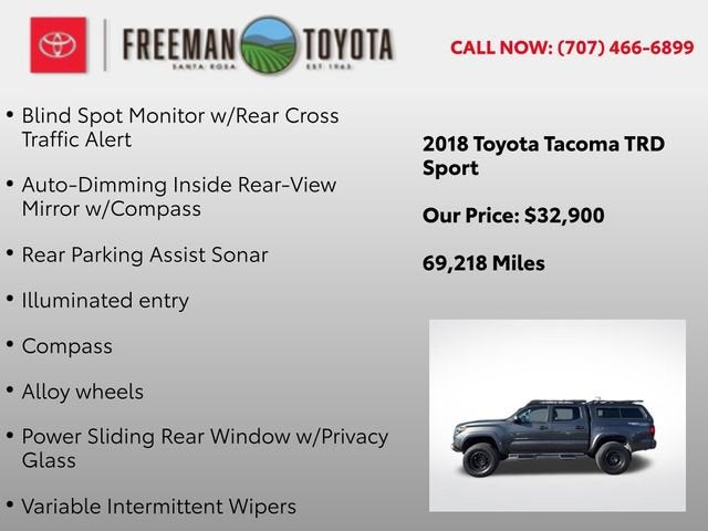2018 Toyota Tacoma SR Double Cab 5' Bed V6 4x4 AT