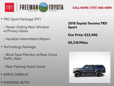 2018 Toyota Tacoma SR Double Cab 5' Bed V6 4x4 AT