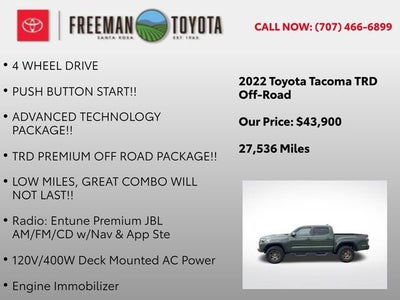 2022 Toyota Tacoma SR Double Cab 5' Bed V6 AT