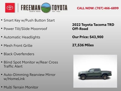 2022 Toyota Tacoma SR Double Cab 5' Bed V6 AT