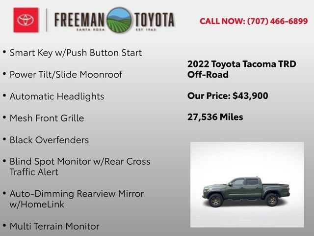 2022 Toyota Tacoma SR Double Cab 5' Bed V6 AT