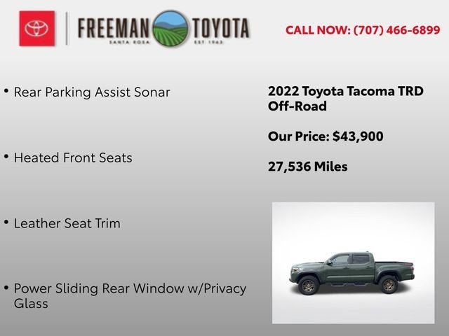 2022 Toyota Tacoma SR Double Cab 5' Bed V6 AT