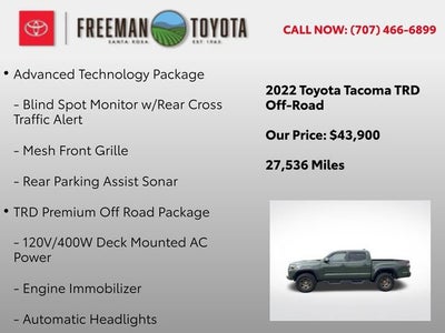 2022 Toyota Tacoma SR Double Cab 5' Bed V6 AT