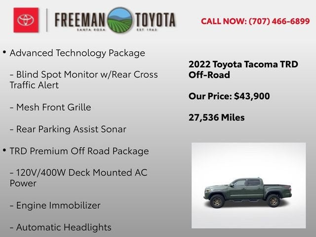 2022 Toyota Tacoma SR Double Cab 5' Bed V6 AT