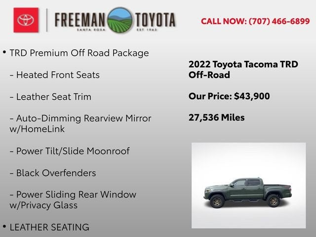 2022 Toyota Tacoma SR Double Cab 5' Bed V6 AT