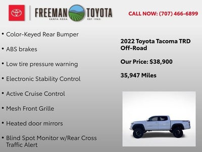 2022 Toyota Tacoma SR Double Cab 5' Bed V6 AT