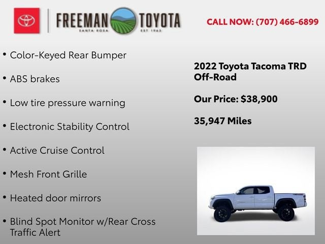 2022 Toyota Tacoma SR Double Cab 5' Bed V6 AT