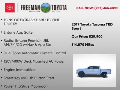 2017 Toyota Tacoma SR5 Double Cab 5' Bed V6 4x4 AT