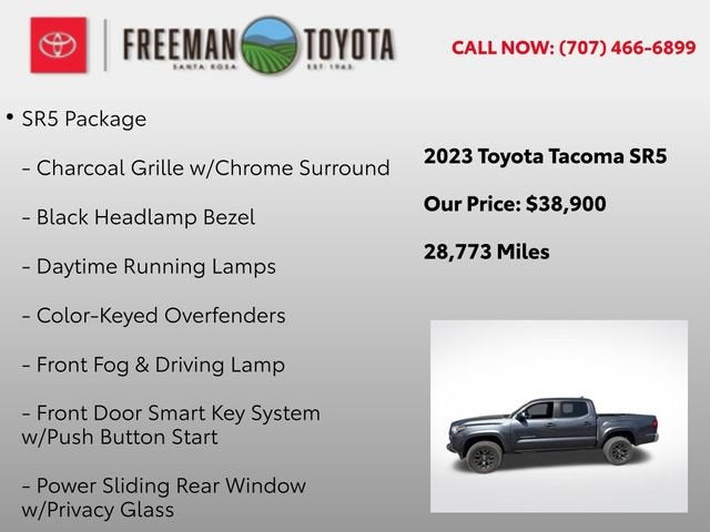 2023 Toyota Tacoma SR Double Cab 5' Bed V6 AT