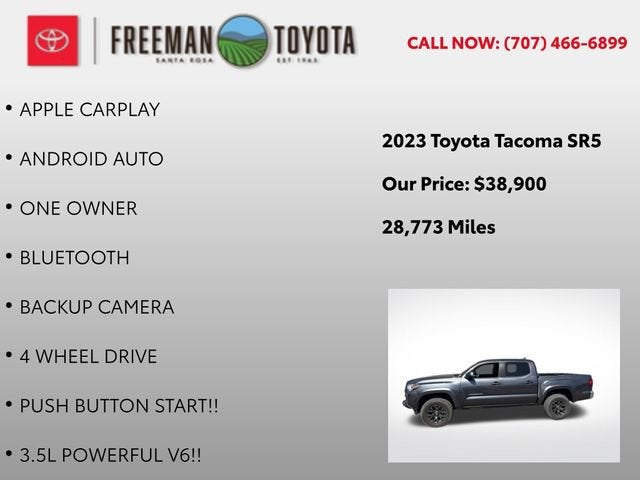 2023 Toyota Tacoma SR Double Cab 5' Bed V6 AT