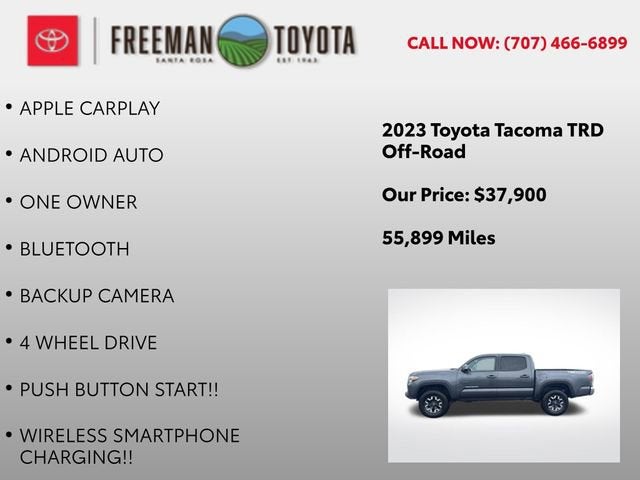 2023 Toyota Tacoma TRD Off Road Double Cab 5' Bed V6 AT