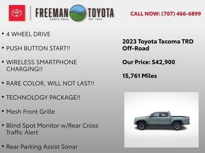 2023 Toyota Tacoma TRD Off Road Double Cab 5' Bed V6 AT
