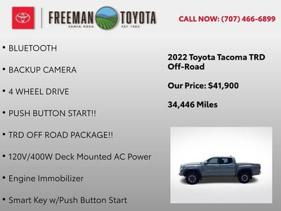 2022 Toyota Tacoma TRD Off Road Double Cab 5' Bed V6 AT