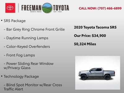 2020 Toyota Tacoma SR5 Double Cab 5' Bed V6 AT
