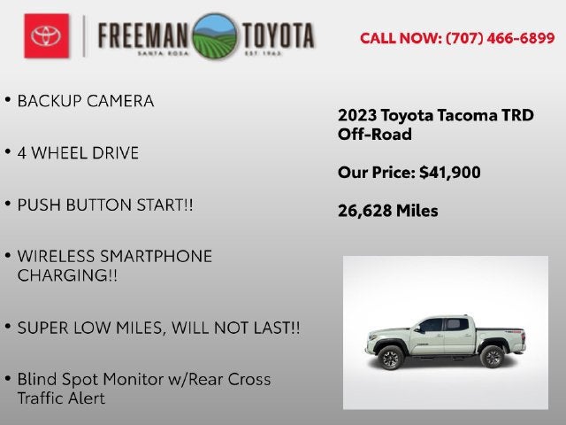 2023 Toyota Tacoma SR Double Cab 5' Bed V6 AT