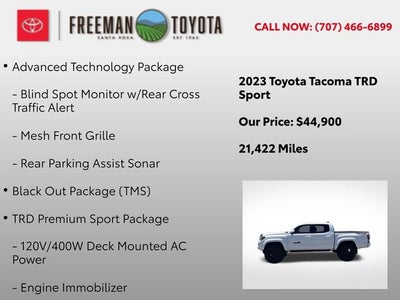 2023 Toyota Tacoma TRD Sport Double Cab 5' Bed V6 AT